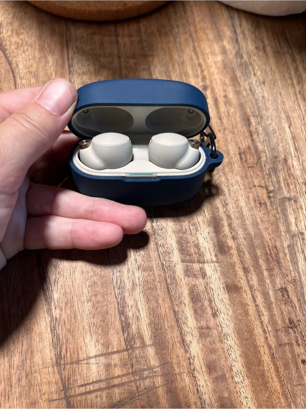 Sony WF-1000xm4 Wireless Bluetooth Earbuds plus Protective Case - Navy Blue